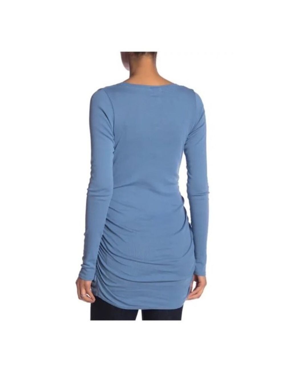 LAmade Side Ruched Basic T-Shirt - Picture 2 of 5
